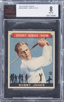 1933 Goudey Sport Kings #38 Bobby Jones – BVG NM-MT 8